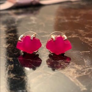 Kendra Scott Hot Pink Earrings